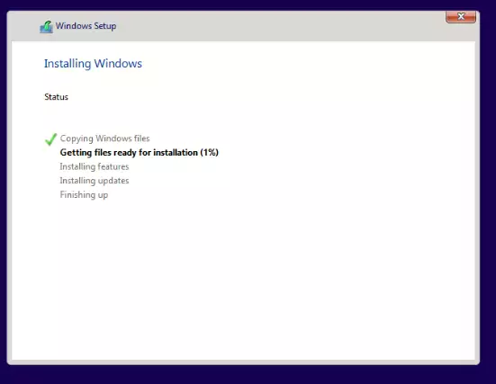 Install Windows 11 start