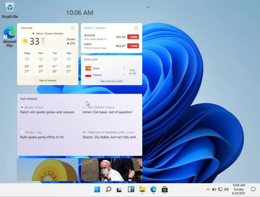 Widgets in Windows 11