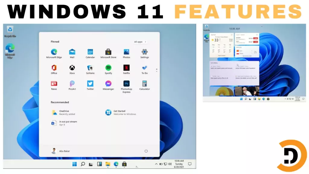 Windows 11 new features