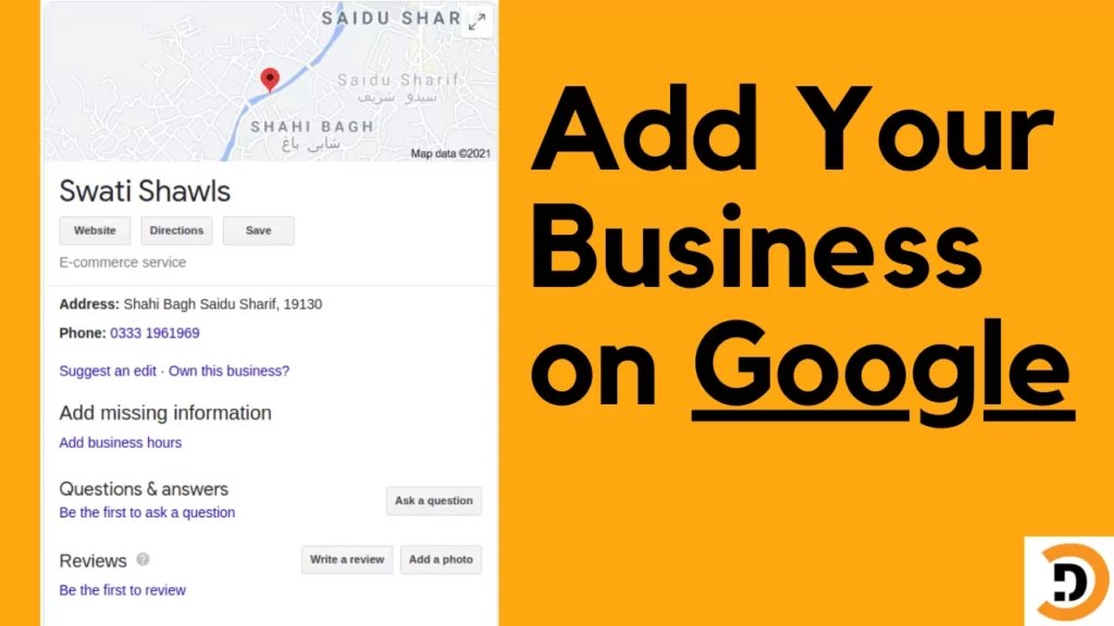 Add business on Google map